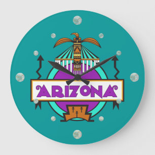 Grande Horloge Ronde Clock Arizona Totem
