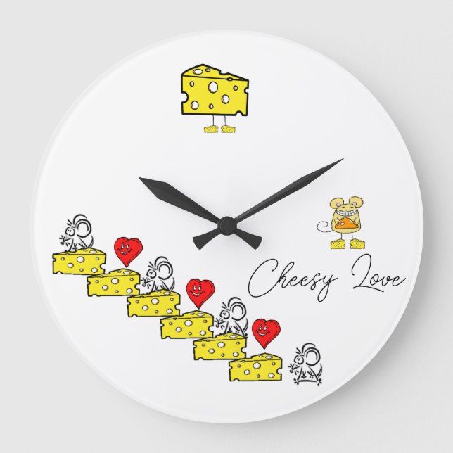 Grande Horloge Ronde Clock cheesy love (Recto)
