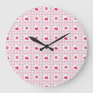 Grande Horloge Ronde Clock Cherry Picnic