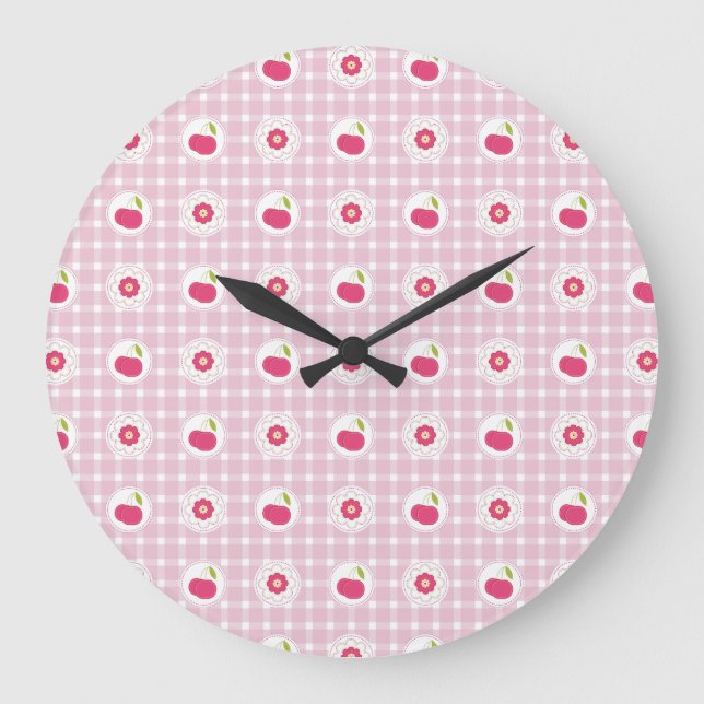Grande Horloge Ronde Clock Cherry Picnic (Recto)