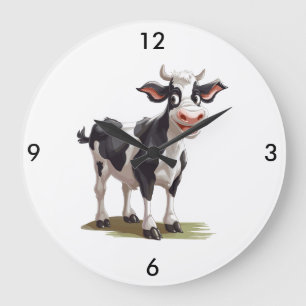Grande Horloge Ronde Clock Cow