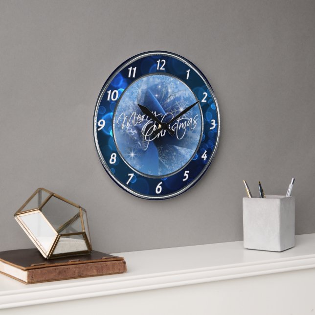 Grande Horloge Ronde Clock de Christmas (Bureau)