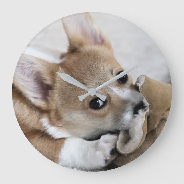 Grande Horloge Ronde Clock de Corgi (Recto)