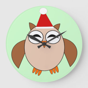 Grande Horloge Ronde Clock de Cute Christmas