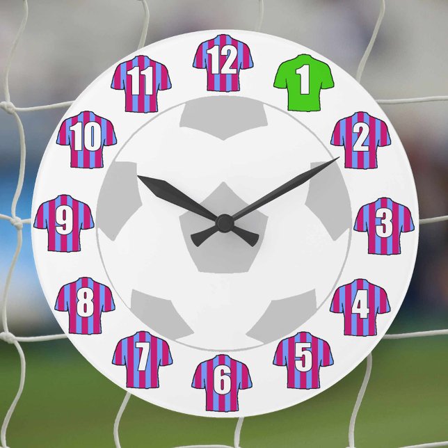 Grande Horloge Ronde Clock de football (Créateur téléchargé)