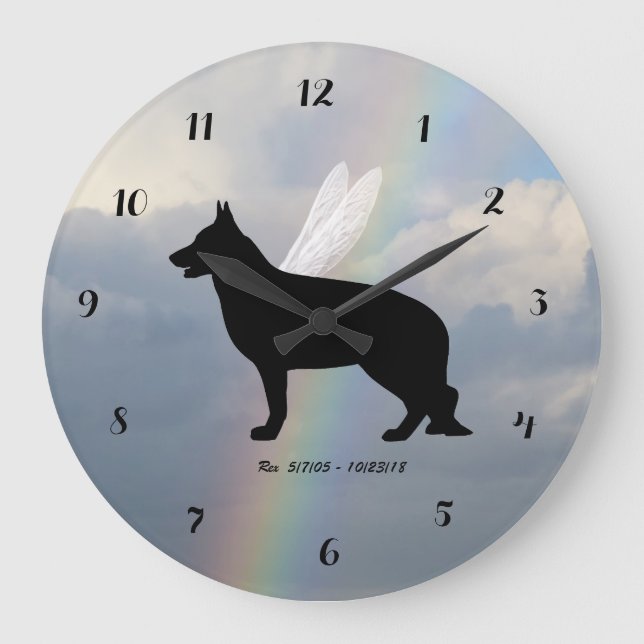 Grande Horloge Ronde Clock de German Shepard (Recto)