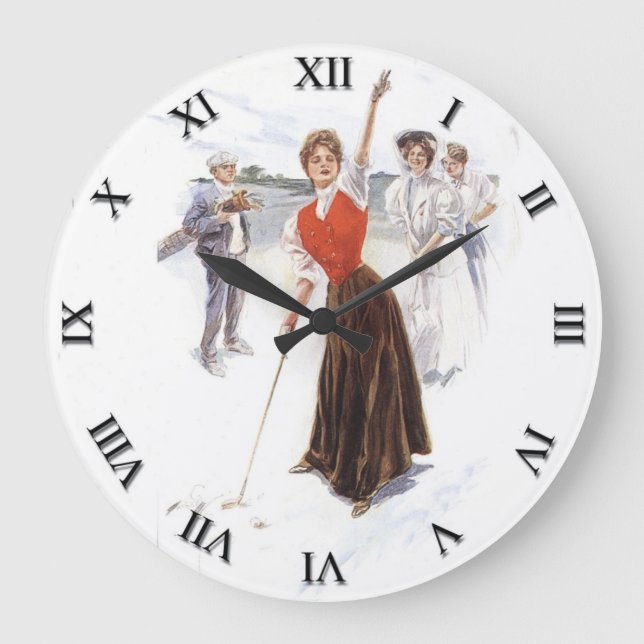 Grande Horloge Ronde Clock de golf de Woman (Recto)