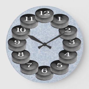 Grande Horloge Ronde Clock de hockey