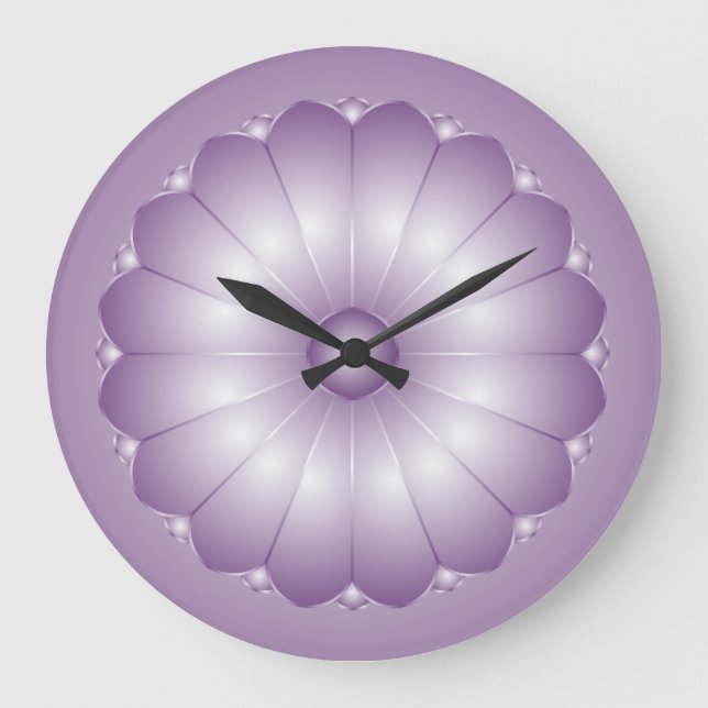 Grande Horloge Ronde Clock de Lavender (Recto)