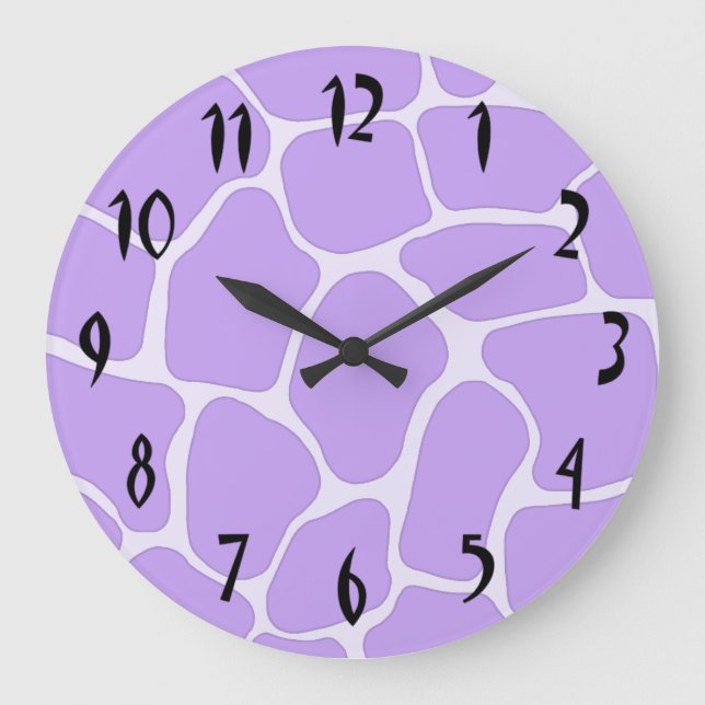 Grande Horloge Ronde Clock de Lavender (Recto)
