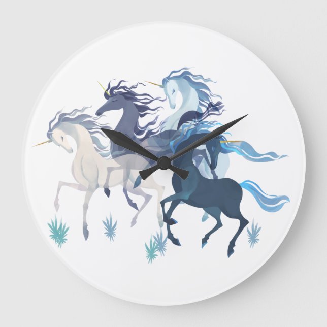 Grande Horloge Ronde Clock de Running (Recto)