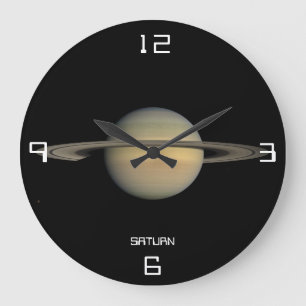 Grande Horloge Ronde Clock de Saturn