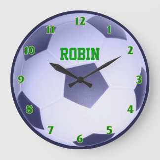 Grande Horloge Ronde Clock de Soccer