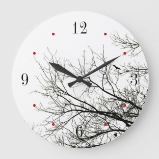 Grande Horloge Ronde Clock de Trees