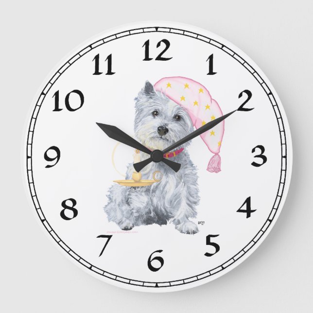 Grande Horloge Ronde Clock de White Terrier (Recto)