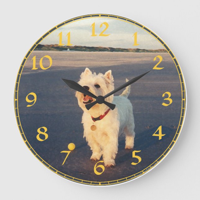 Grande Horloge Ronde Clock de White Terrier (Recto)