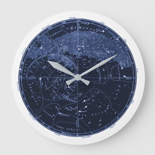Grande Horloge Ronde Clock des constellations du Nord (Recto)