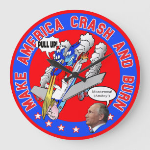 Grande Horloge Ronde Clock Donald Trump