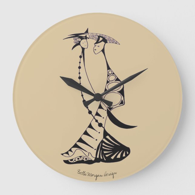 Grande Horloge Ronde Clock moderne (Recto)