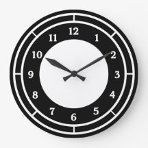 Clock noir et blanc