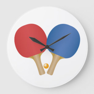 Grande Horloge Ronde Clock Ping Pong