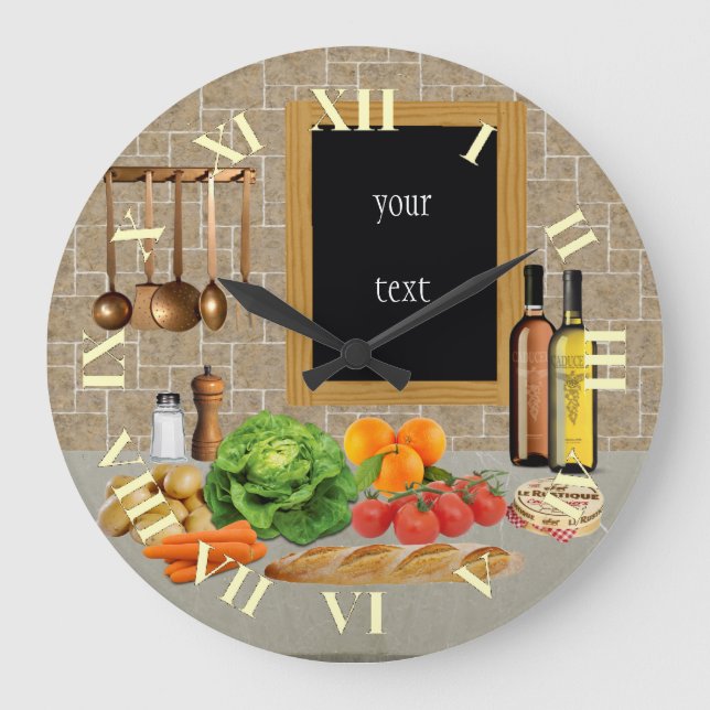 Grande Horloge Ronde clock round kitchen (Recto)