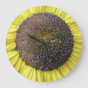 Grande Horloge Ronde Clock Sunflower
