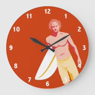 Grande Horloge Ronde Clock surfer