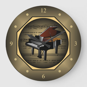 Grande Horloge Ronde Clock-tagon ~ Piano ~ Sheet Music ~ Unique ~