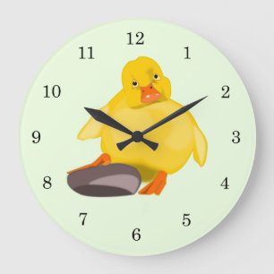 Grande Horloge Ronde Clock Yellow