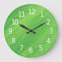 Close-up de Green Leaves | Wall Clock