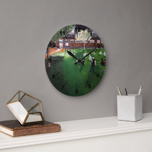 Grande Horloge Ronde Club Canino Boomerang Peinture par Alfred Fox
