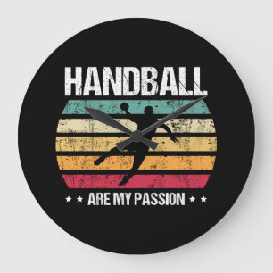 Grande Horloge Ronde Club de handball Circle Runner Are my Passion Retr