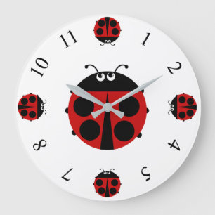 Grande Horloge Ronde Coccinelle