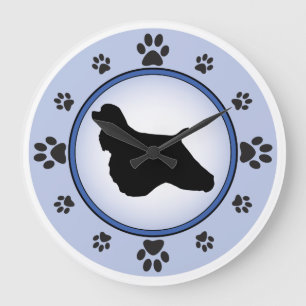 Grande Horloge Ronde Cocker Spaniel