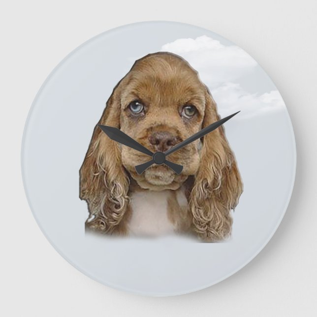 Grande Horloge Ronde Cocker spaniel (Recto)