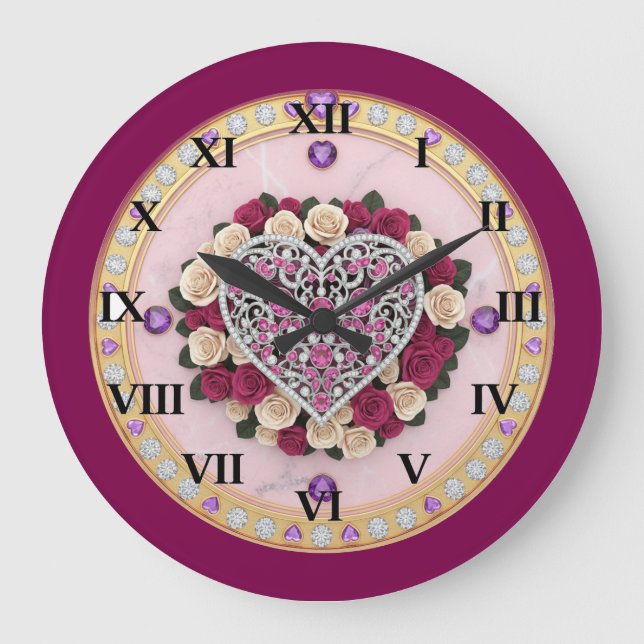 Grande Horloge Ronde Cœur  (Recto)