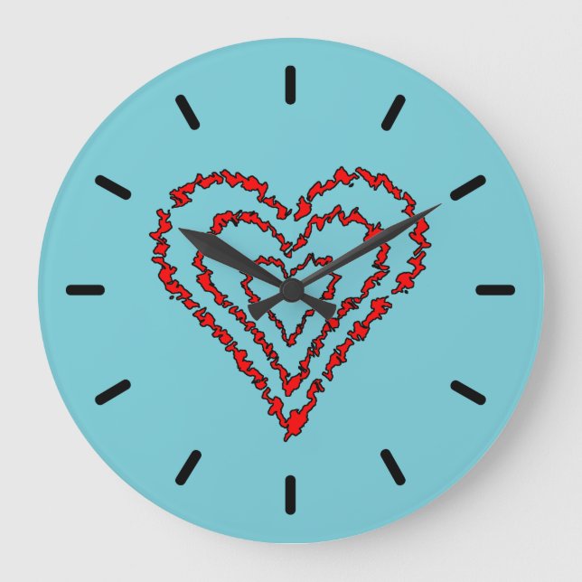 Grande Horloge Ronde Coeur d'amour (Recto)