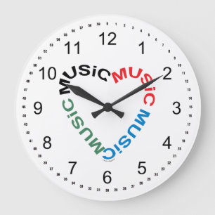 Grande Horloge Ronde Coeur du texte de musique