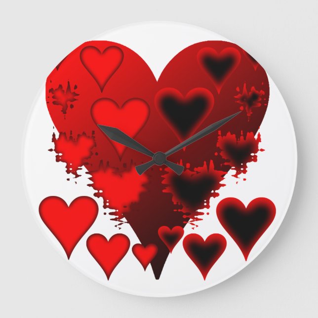 Grande Horloge Ronde Coeurs (Recto)