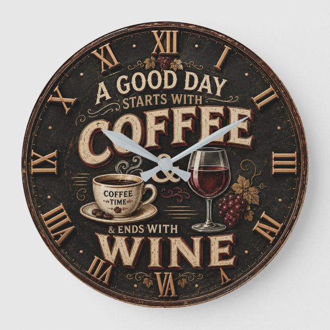 Grande Horloge Ronde Coffee and Wine (Recto)