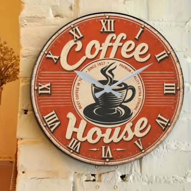 Grande Horloge Ronde Coffee House  (Créateur téléchargé)