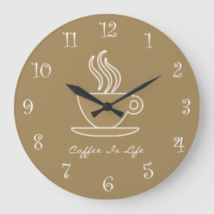 Grande Horloge Ronde Coffee Kitchen Wall Clocks