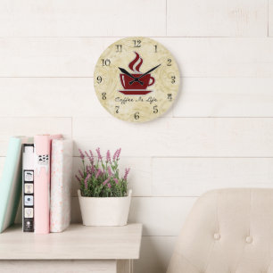 Grande Horloge Ronde Coffee Kitchen Wall Clocks