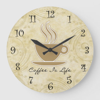 Grande Horloge Ronde Coffee Kitchen Wall Clocks