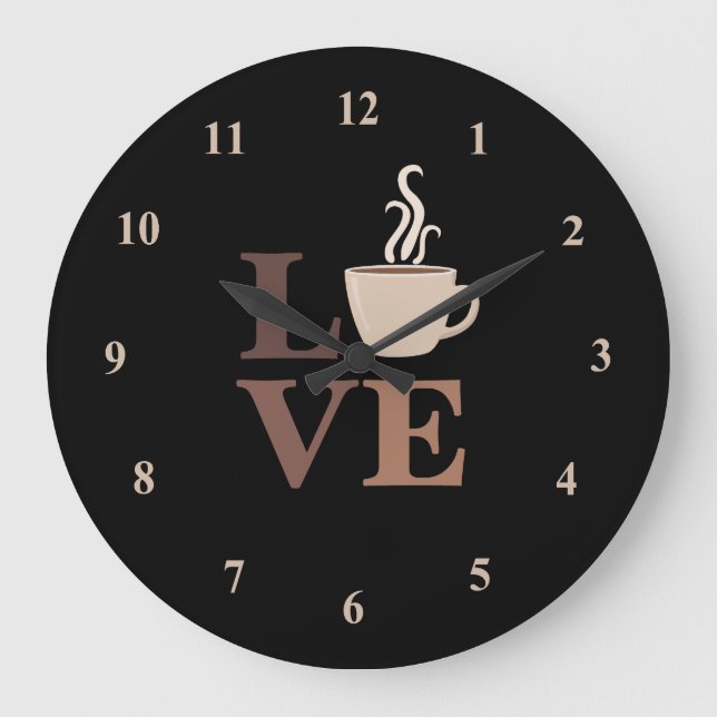 Grande Horloge Ronde Coffee Love (Recto)