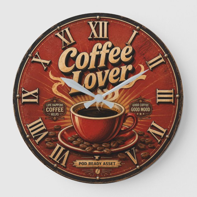 Grande Horloge Ronde Coffee Lover  (Recto)