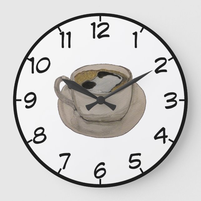 Grande Horloge Ronde Coffee time clock (Recto)
