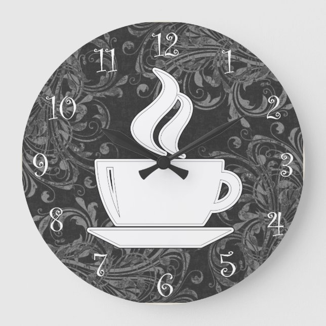 Grande Horloge Ronde Coffee Time Clocks (Recto)