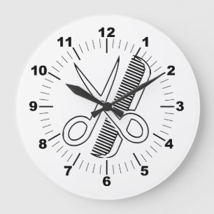 Grande Horloge Ronde Coiffeur